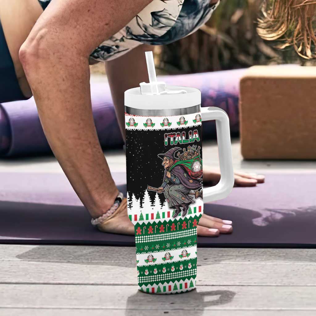 Italy Christmas Tumbler With Handle La Befana Buon Natale - Wonder Print Shop