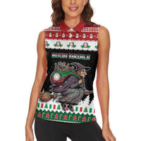 Italy Christmas Women Sleeveless Polo Shirt La Befana Buon Natale - Wonder Print Shop