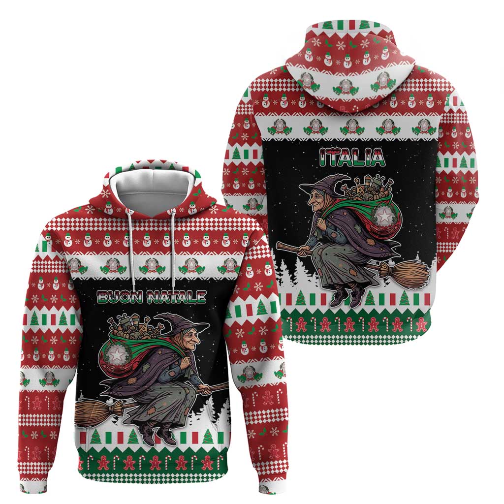 Italy Christmas Zip Hoodie La Befana Buon Natale - Wonder Print Shop