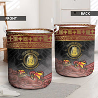 Danish Empire Laundry Basket Kalmar Union With Viking Patterns - Wonder Print Shop