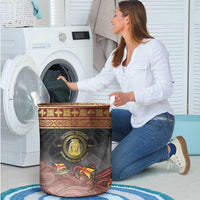 Danish Empire Laundry Basket Kalmar Union With Viking Patterns - Wonder Print Shop