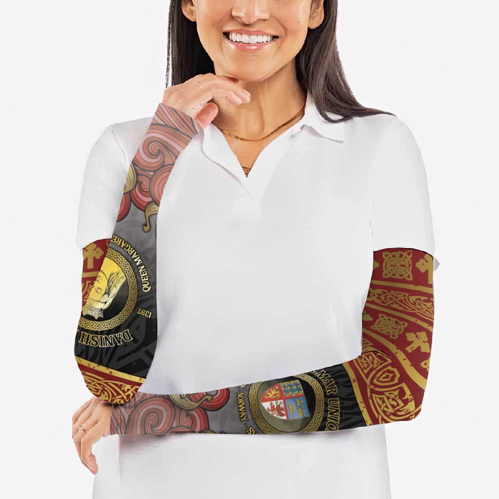 Danish Empire Arm Sleeves Kalmar Union With Viking Patterns - Wonder Print Shop