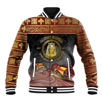 Danish Empire Baseball Jacket Kalmar Union With Viking Patterns - Wonder Print Shop