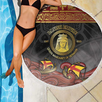 Danish Empire Beach Blanket Kalmar Union With Viking Patterns - Wonder Print Shop