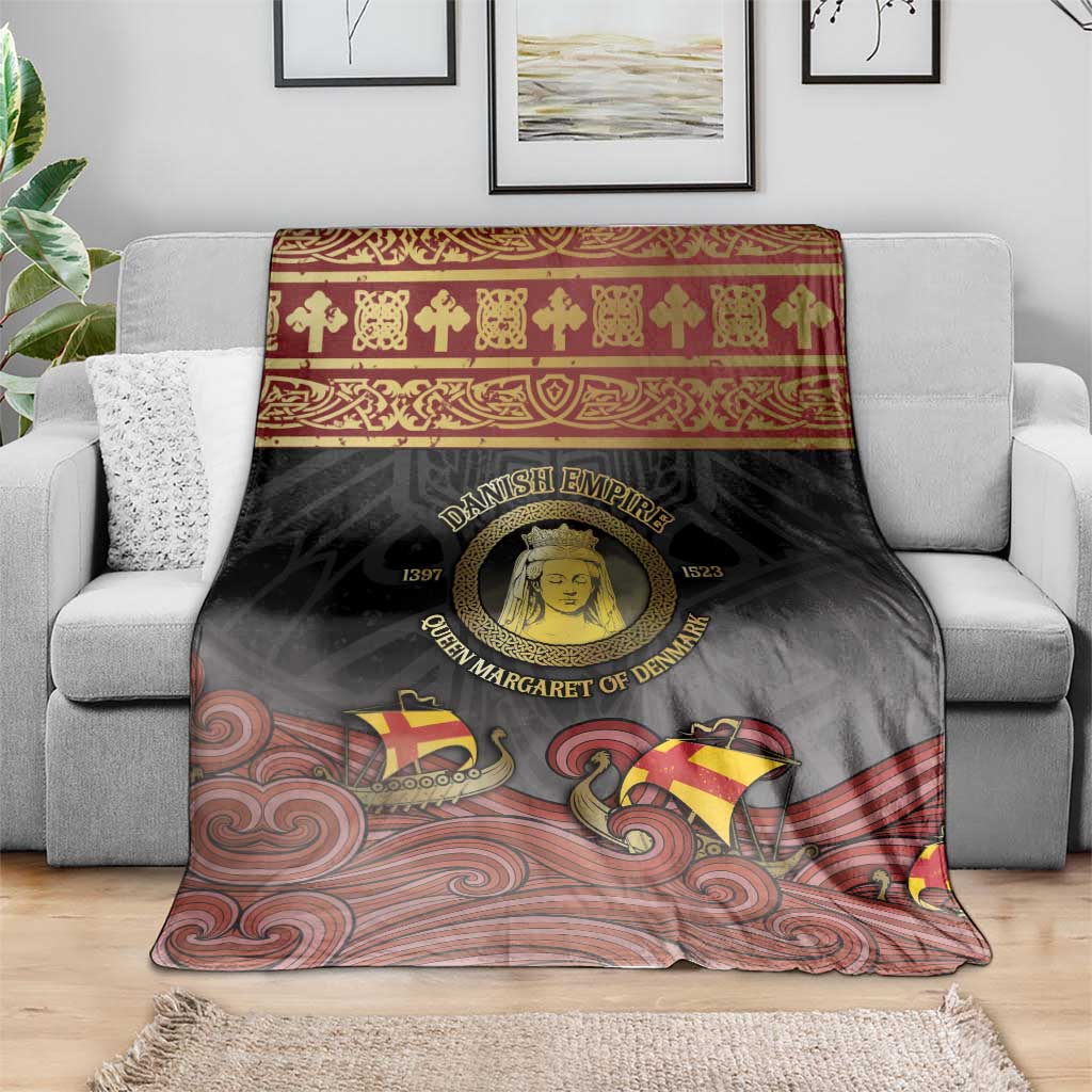 Danish Empire Blanket Kalmar Union With Viking Patterns - Wonder Print Shop