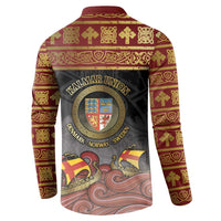 Danish Empire Button Sweatshirt Kalmar Union With Viking Patterns - Wonder Print Shop