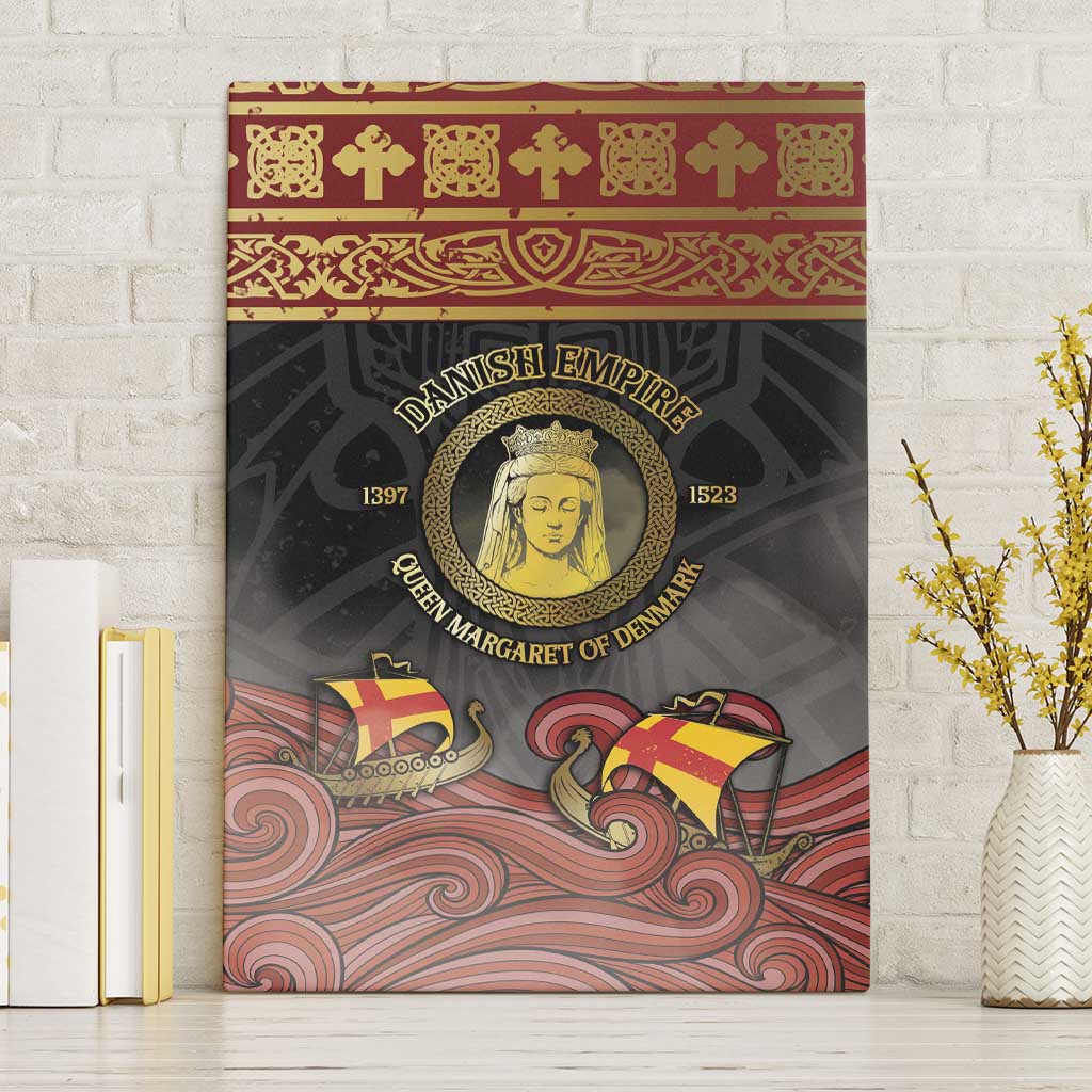 Danish Empire Canvas Wall Art Kalmar Union With Viking Patterns - Wonder Print Shop