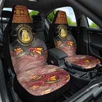 Danish Empire Car Seat Cover Kalmar Union With Viking Patterns - Wonder Print Shop