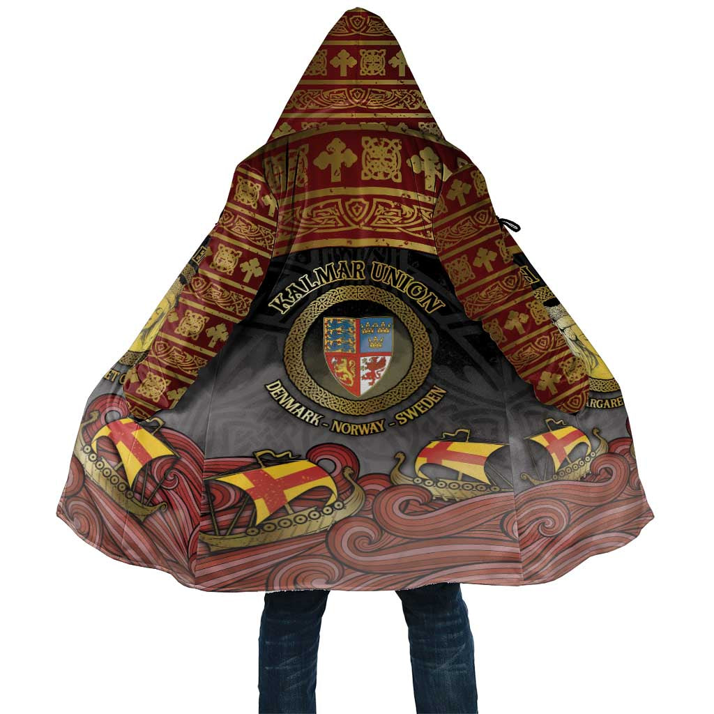 Danish Empire Cloak Kalmar Union With Viking Patterns - Wonder Print Shop