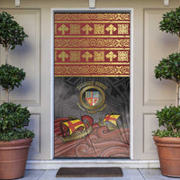 Danish Empire Door Cover Kalmar Union With Viking Patterns - Wonder Print Shop