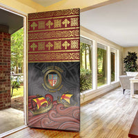 Danish Empire Door Cover Kalmar Union With Viking Patterns - Wonder Print Shop