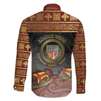 Danish Empire Family Matching Tank Maxi Dress and Hawaiian Shirt Kalmar Union With Viking Patterns - Wonder Print Shop
