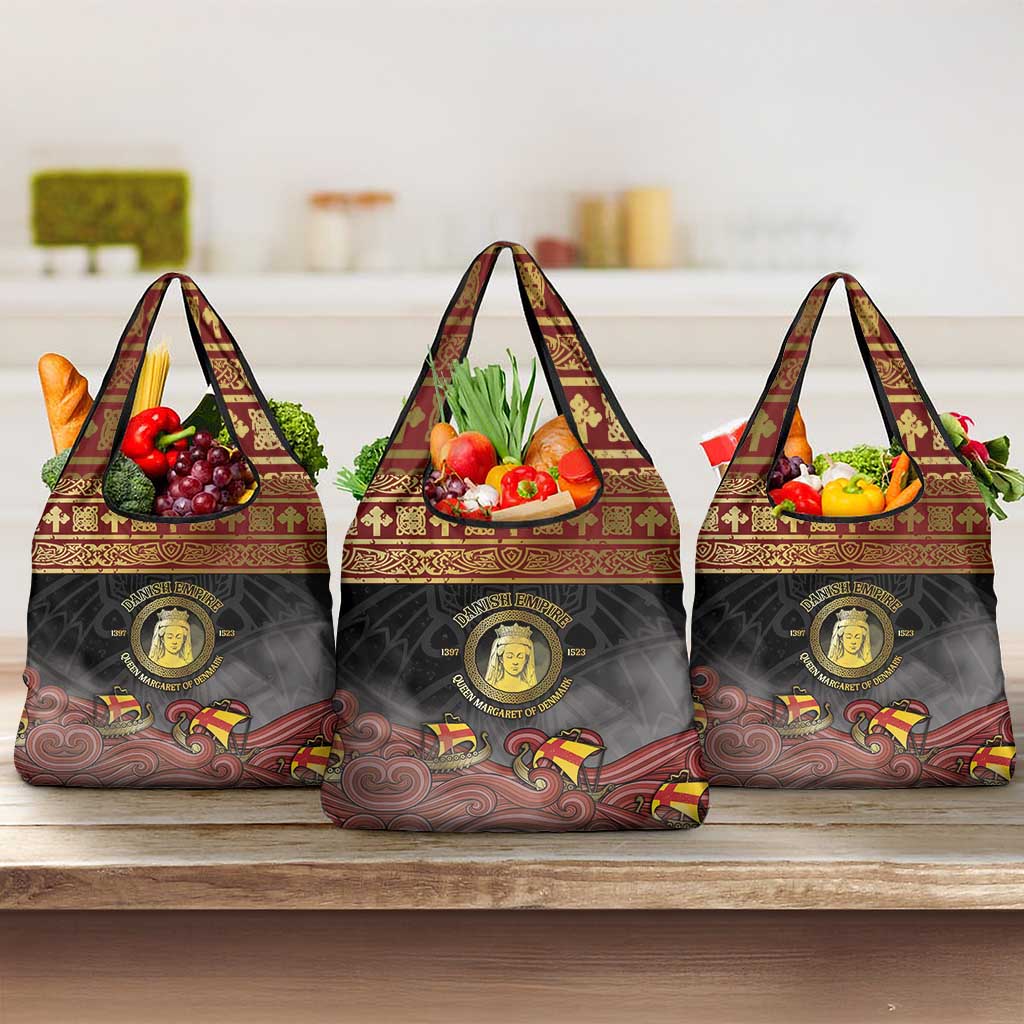 Danish Empire Grocery Bag Kalmar Union With Viking Patterns - Wonder Print Shop