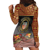 Danish Empire Hoodie Dress Kalmar Union With Viking Patterns - Wonder Print Shop