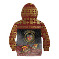 Danish Empire Kid Hoodie Kalmar Union With Viking Patterns - Wonder Print Shop