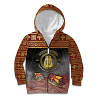 Danish Empire Kid Hoodie Kalmar Union With Viking Patterns - Wonder Print Shop
