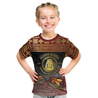 Danish Empire Kid T Shirt Kalmar Union With Viking Patterns - Wonder Print Shop
