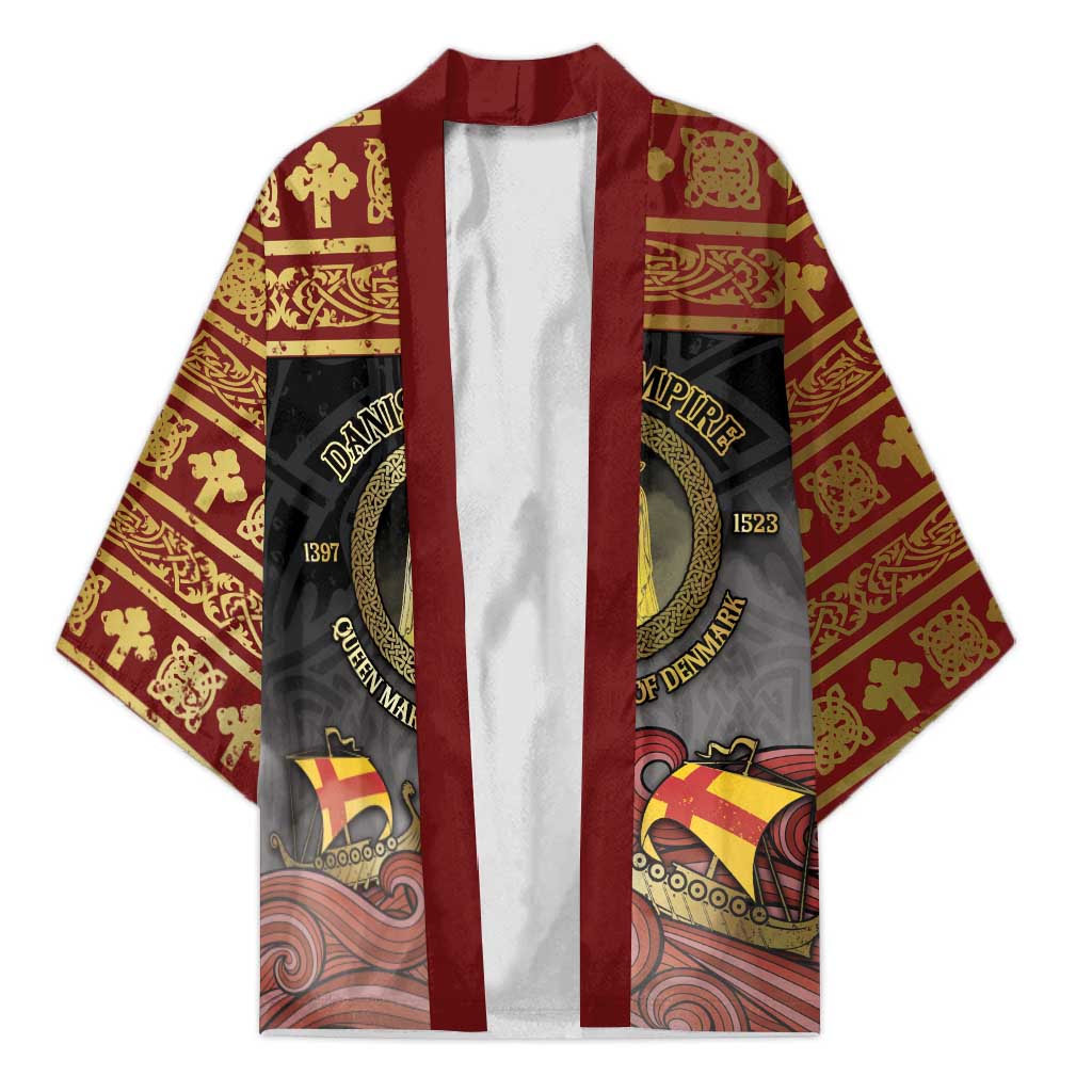Danish Empire Kimono Kalmar Union With Viking Patterns - Wonder Print Shop
