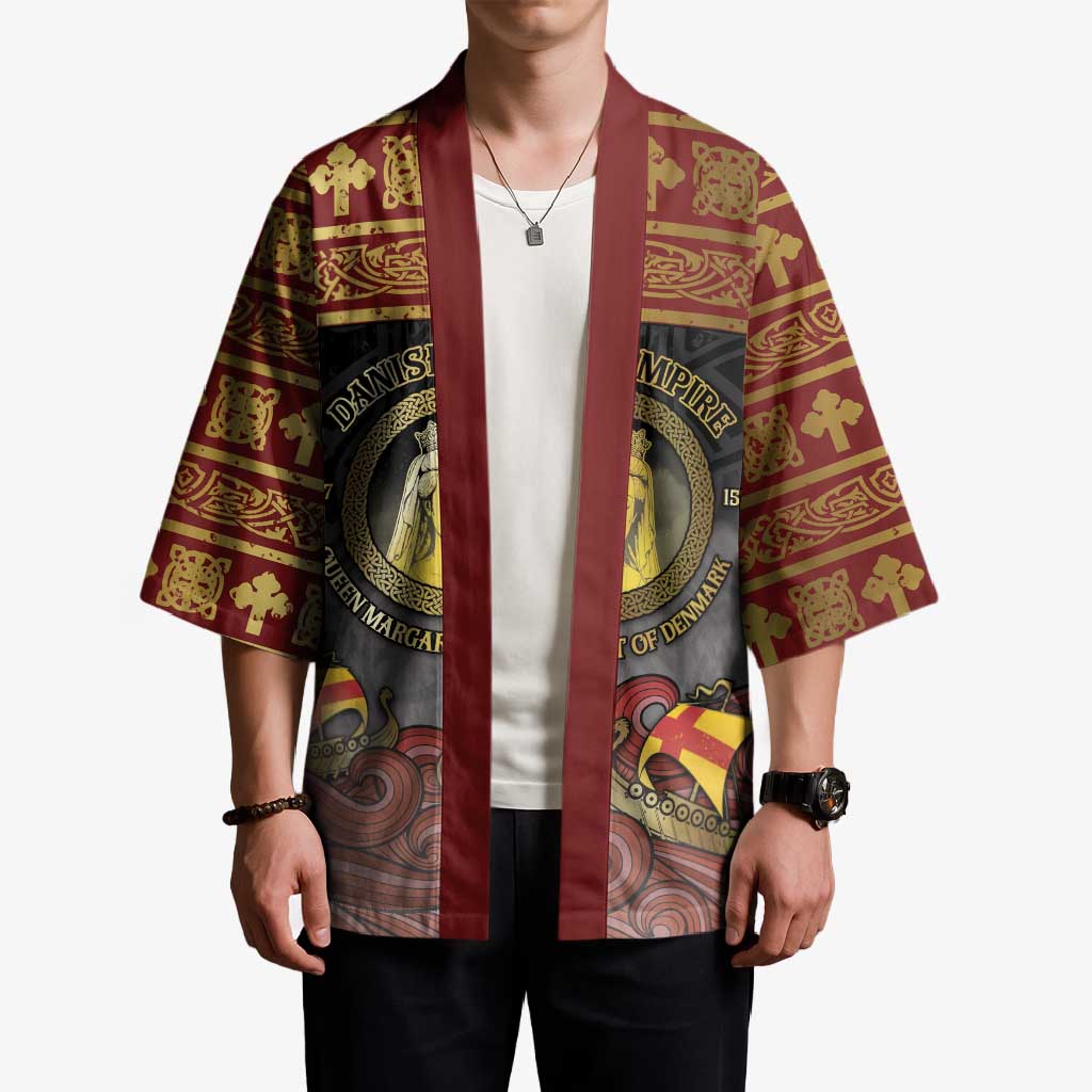 Danish Empire Kimono Kalmar Union With Viking Patterns - Wonder Print Shop