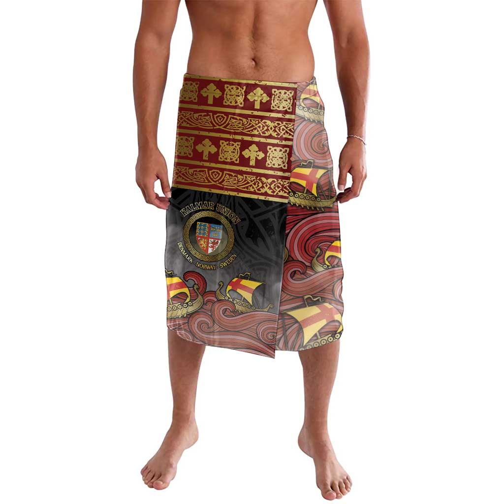 Danish Empire Lavalava Kalmar Union With Viking Patterns - Wonder Print Shop