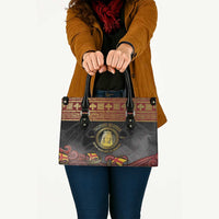 Danish Empire Leather Bag Kalmar Union With Viking Patterns - Wonder Print Shop