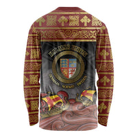 Danish Empire Long Sleeve Shirt Kalmar Union With Viking Patterns - Wonder Print Shop