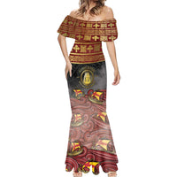 Danish Empire Mermaid Dress Kalmar Union With Viking Patterns - Wonder Print Shop