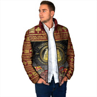 Danish Empire Padded Jacket Kalmar Union With Viking Patterns - Wonder Print Shop