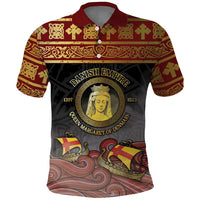 Danish Empire Polo Shirt Kalmar Union With Viking Patterns - Wonder Print Shop