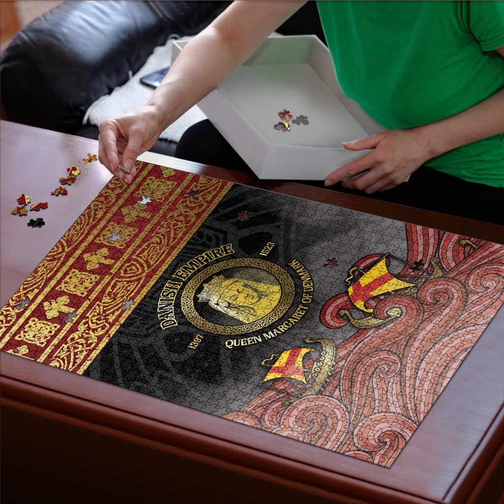 Danish Empire Puzzle Kalmar Union With Viking Patterns - Wonder Print Shop