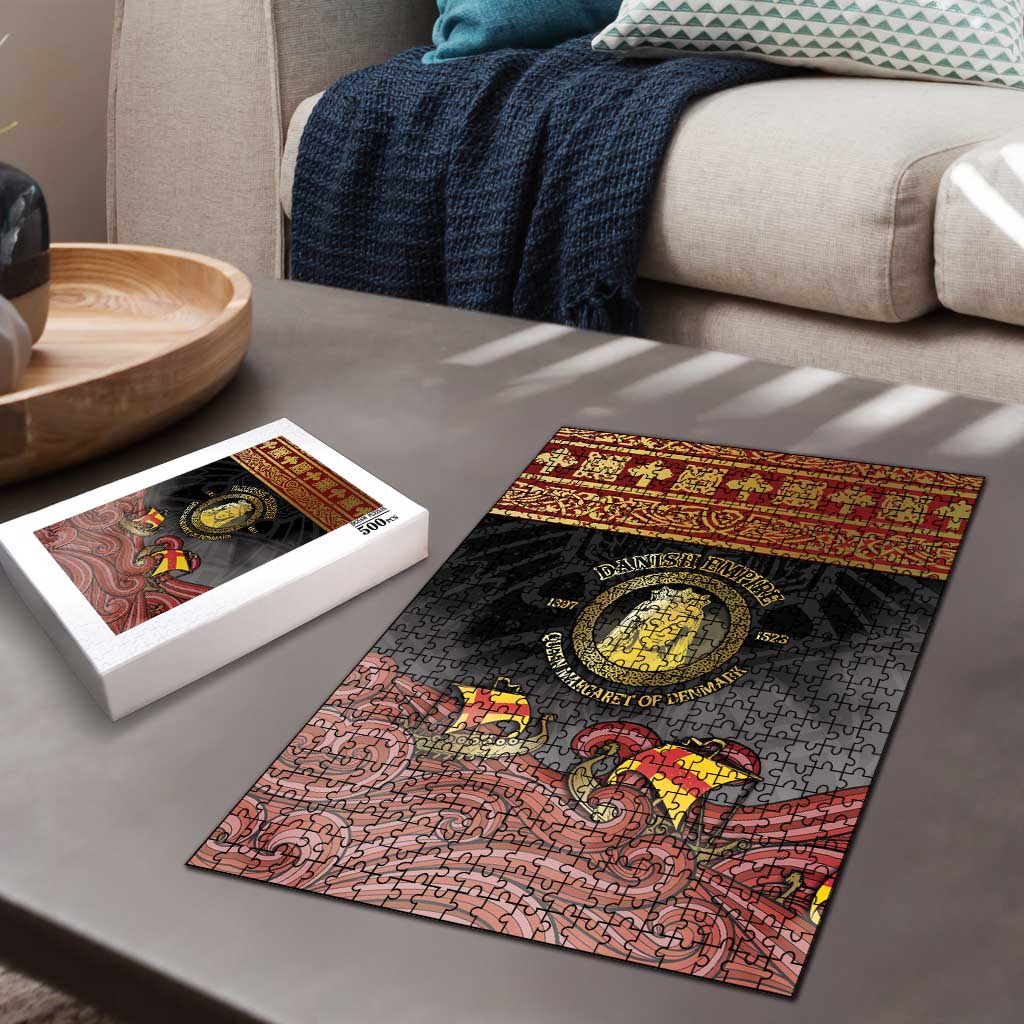 Danish Empire Puzzle Kalmar Union With Viking Patterns - Wonder Print Shop