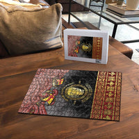 Danish Empire Puzzle Kalmar Union With Viking Patterns - Wonder Print Shop