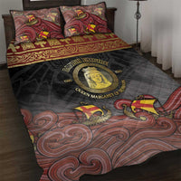 Danish Empire Quilt Bed Set Kalmar Union With Viking Patterns - Wonder Print Shop