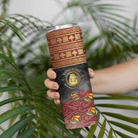Danish Empire Skinny Tumbler Kalmar Union With Viking Patterns - Wonder Print Shop
