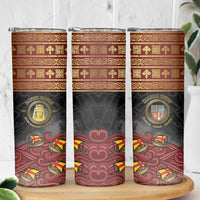 Danish Empire Skinny Tumbler Kalmar Union With Viking Patterns - Wonder Print Shop