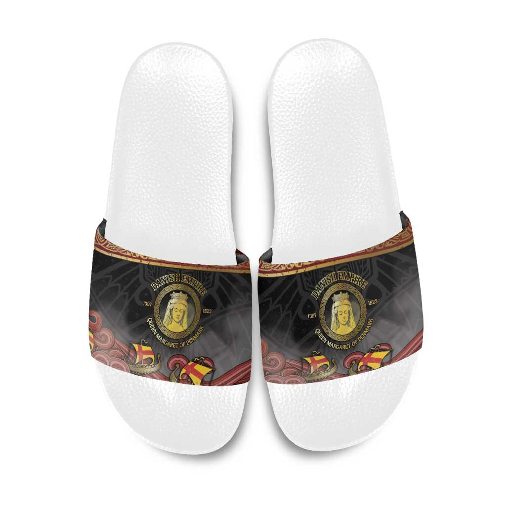 Danish Empire Slide Sandals Kalmar Union With Viking Patterns - Wonder Print Shop