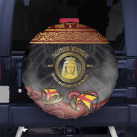 Danish Empire Spare Tire Cover Kalmar Union With Viking Patterns - Wonder Print Shop