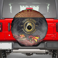 Danish Empire Spare Tire Cover Kalmar Union With Viking Patterns - Wonder Print Shop