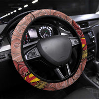 Danish Empire Steering Wheel Cover Kalmar Union With Viking Patterns - Wonder Print Shop