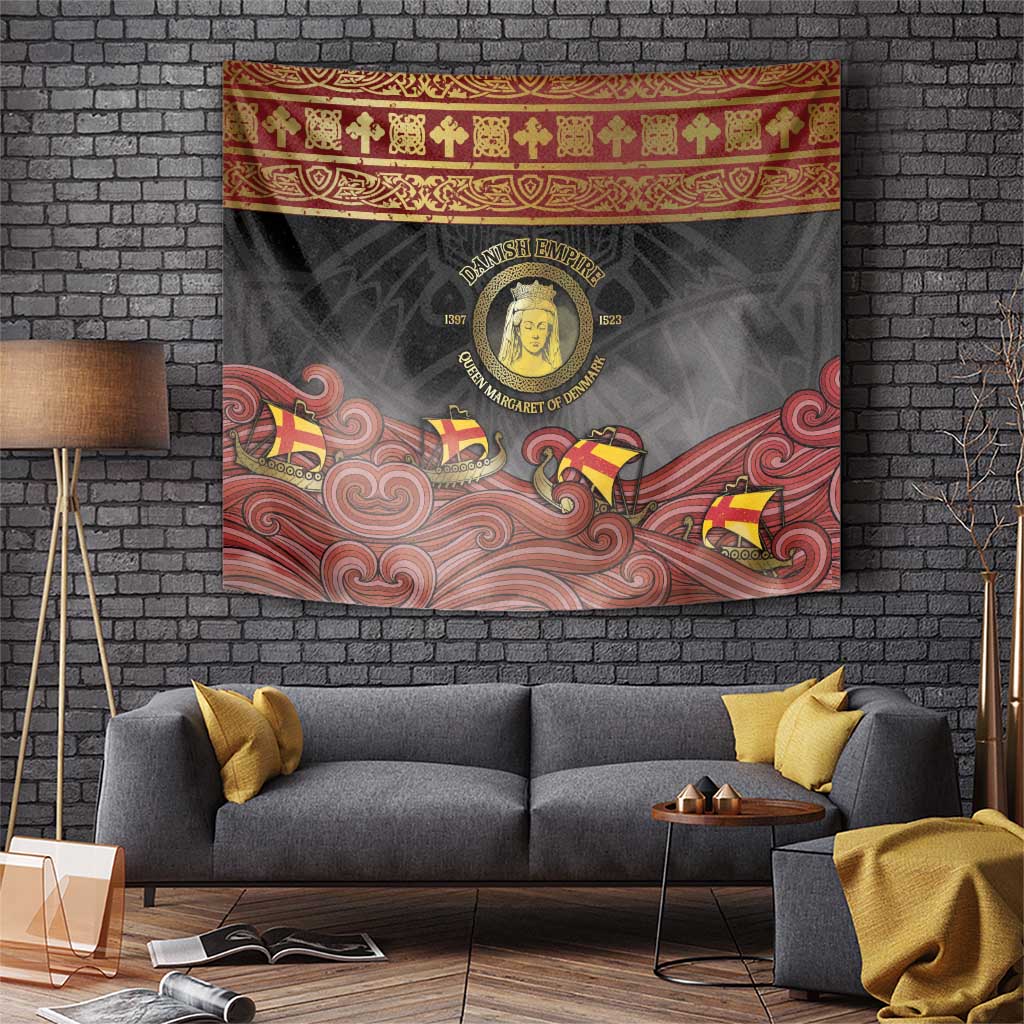 Danish Empire Tapestry Kalmar Union With Viking Patterns - Wonder Print Shop