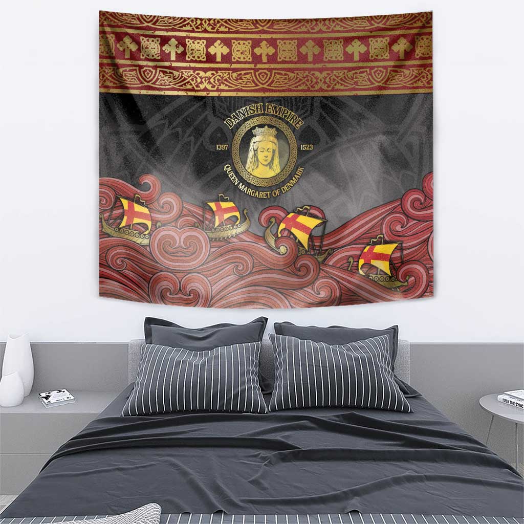 Danish Empire Tapestry Kalmar Union With Viking Patterns - Wonder Print Shop