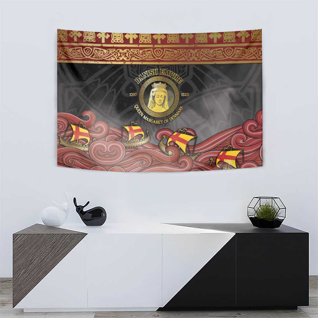 Danish Empire Tapestry Kalmar Union With Viking Patterns - Wonder Print Shop
