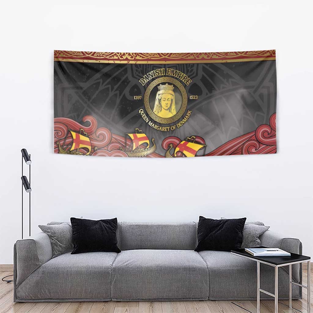 Danish Empire Tapestry Kalmar Union With Viking Patterns - Wonder Print Shop