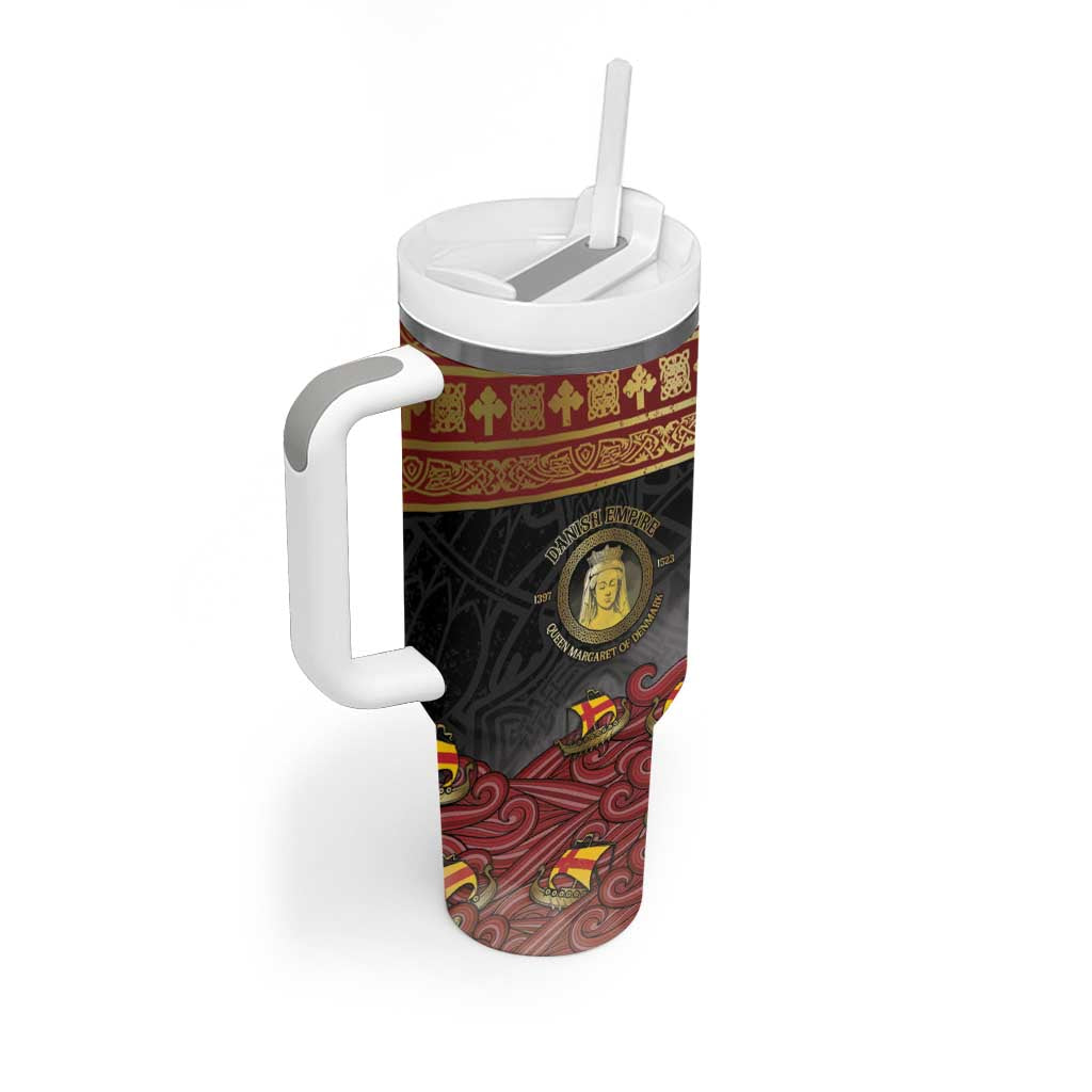 Danish Empire Tumbler With Handle Kalmar Union With Viking Patterns - Wonder Print Shop