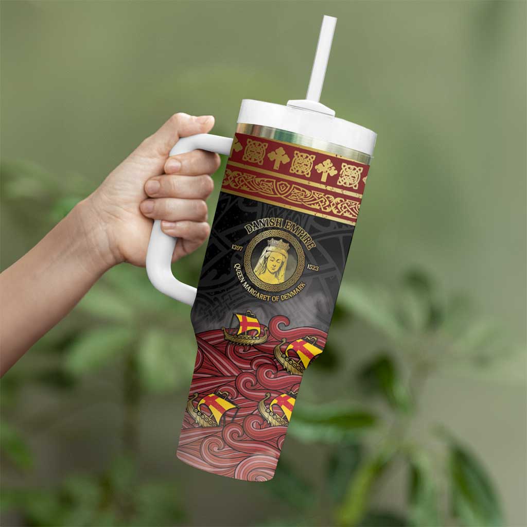 Danish Empire Tumbler With Handle Kalmar Union With Viking Patterns - Wonder Print Shop