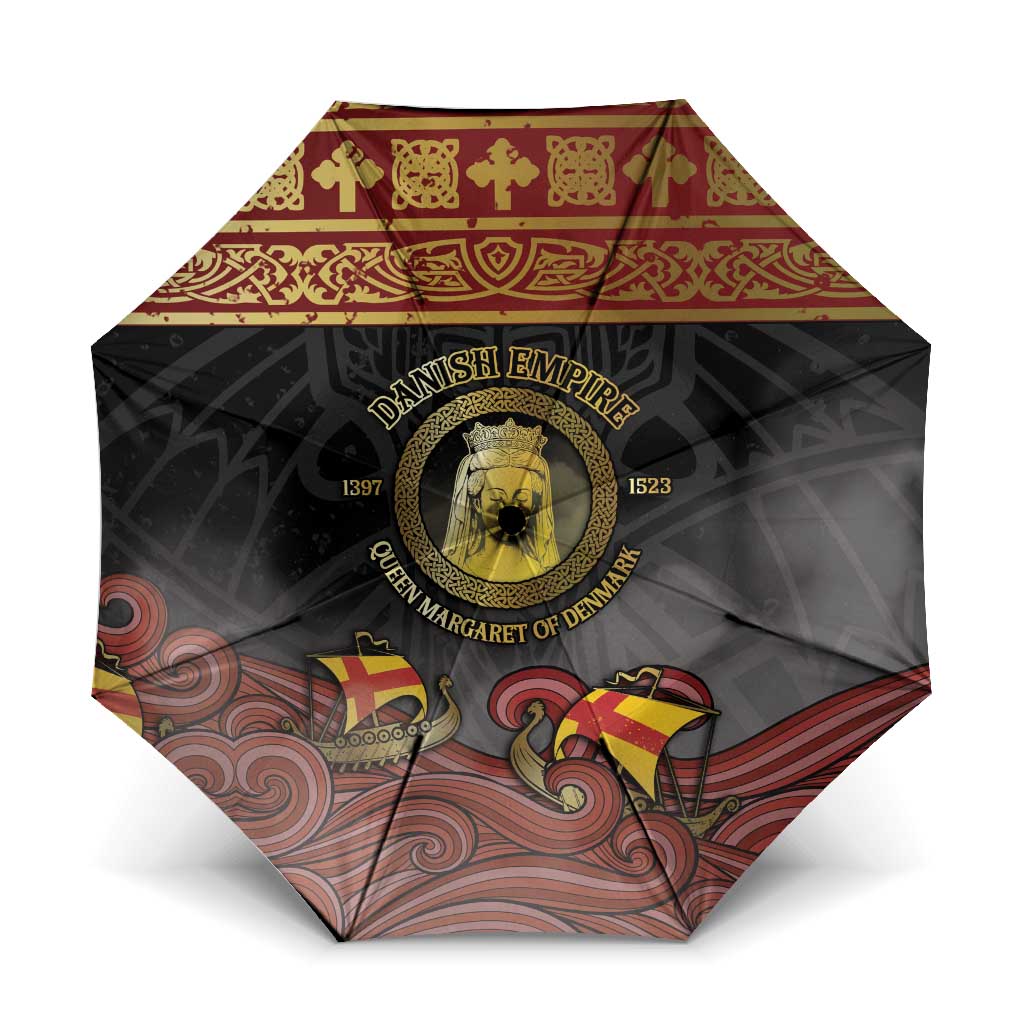 Danish Empire Umbrella Kalmar Union With Viking Patterns - Wonder Print Shop