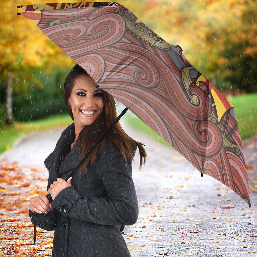 Danish Empire Umbrella Kalmar Union With Viking Patterns - Wonder Print Shop