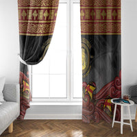 Danish Empire Window Curtain Kalmar Union With Viking Patterns - Wonder Print Shop