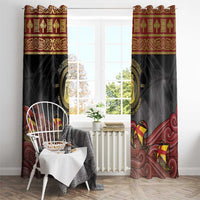 Danish Empire Window Curtain Kalmar Union With Viking Patterns - Wonder Print Shop