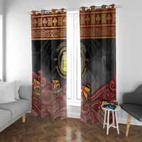 Danish Empire Window Curtain Kalmar Union With Viking Patterns - Wonder Print Shop